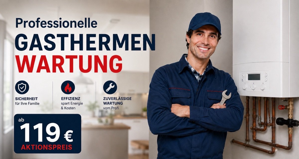 Aktionspreis in Wien: Professionelle Gasthermen-Wartung ab 119 Euro