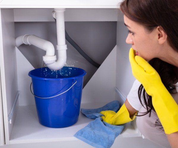 Undichter Siphon unter der Spüle – rasche Hilfe vom Installateur